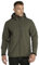 33,000ft Softshelljacke für Herren Wasserdicht Winterjacke Winddicht Warme Fleece Gefüttert Windbreaker Funktionsjacke Outdoorjacke für Wandern Fahrrad Camping Olivgrün M