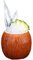 Tasse à cocktail hawaïenne Tiki en céramique, verre à vin, bière, verre à cocktail créatif, tasse à café amusante pour la maison, le bureau, cadeau (1 style coquille de noix de coco)