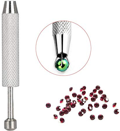 Schmuck-Pinzette mit 4 Krallen, Handwerkzeuge, Industrie-Pinzette, Schmuck-Aufhebwerkzeug, Diamant-Edelstein-Zackenfänger und Greifer, ideal für Perlenarbeiten, Uhren- und Brillenreparatur [kurz]