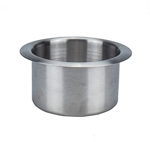 Auto Einbau Becherhalter Cup Holder Edelstahl Auto Getränkehalter Einsatz Universal Marine Boot Getränkehalter Expander Kaffeebecher Halterung für Pokertisch Couch Boote Wohnmobile RV,8.5 * 5.5CM