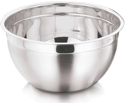 Tredoni Bol Mélangeur Profond Professionnel en Acier Inoxydable de 18cm, Bol de Cuisson/Pâtisserie Multi-Usages en Inox Antirouille (18 cm // 1,4 litres)