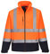 Portwest Fleece-gefütterte Klasse 3 Warnschutzjacke, orange/marineblau, 3XL