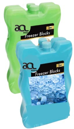 4 X Freezer Blocks Ice Brick Pack Block | Blocks Freezer Cooler Bag Box | Travel Picnic | Ice Packs For Lunch Box | Freezer Block Cooler Pack Picnic Ice Blocks Cooler Blocks Ice Block Camping Cool Box