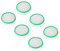 6PCS Switch Joycon Silicone Thumb Cap, Non-Slip Silicone Analog Joystick Thumb Stick Grip Cap for Nintendo Switch/OLED/Lite Joycon Controller (Transparent Green)