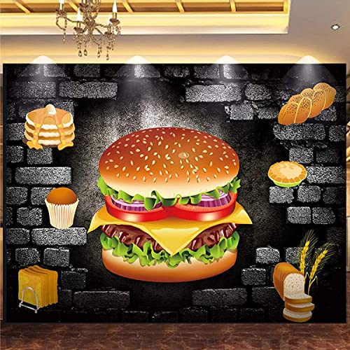 Fototapete Breaking The Wall Leckerer Burger Tapete Wandbild Bild Fototapeten Tapete Wandbild Tapete 3D Tapetenkleister Wohnzimmer Die Wand Für Schlafzimmer Wandbild Bordüre - 300x210 cm