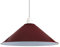 Retro-Vintage-Lampenschirm, Metallkegel-Lampenschirm, einfache Installation, industrieller Lampenschirm, 4 cm, E27-Aufhängeloch, für Küche, Wohnzimmer, Bar, Flur (Burgundy Red)