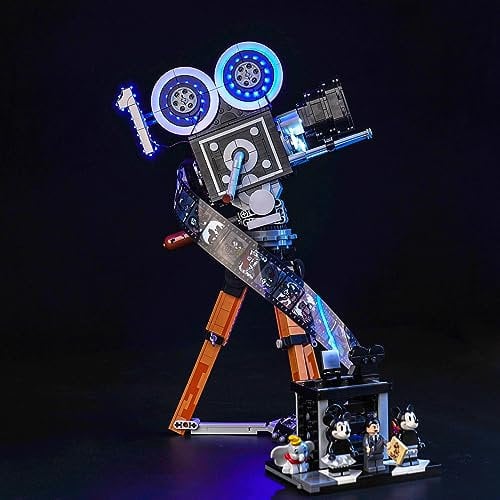 BrickBling Light Kit Compatible with Lego Walt D'isney Tribute Camera 43230 (No Model), Decoration Lighting Set for Walt D'isney Tribute Camera Creative Toys - Standard Version