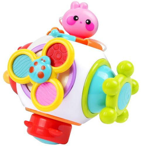 Aolso Busy Activity Cube, Sensorik Spielzeug Baby Mmotorikspielzeug, Baby Toys Ball Lernspiele Spielzeug,Activity Würfel Baby Montessori Spielzeug für 1 2 3 Jahre Kinder
