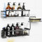 Gobikey Duschablage Ohne Bohren, Duschregal Ohne Bohren mit Seife 5 Stück Schwarz Rostbeständig, Duschablage Schwarz Badezimmer Organizer Shampoo Halterung für Fusche