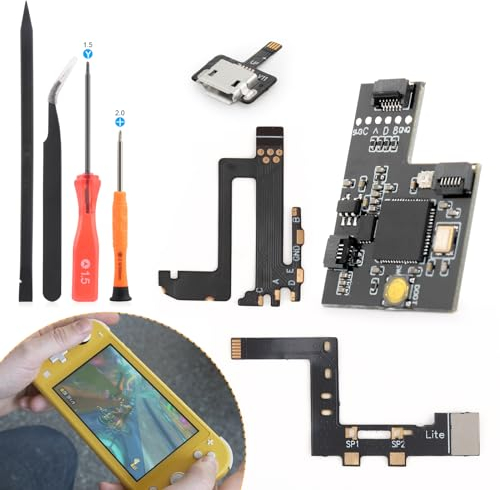 RongZy Cavo Della Console RP2040 per Switch Lite Chip Core del Firmware per Nintendo Switch Lite Chip Flashabile e Aggiornabile Accessori Parti di ricambio con Strumenti di Riparazione, Cavo CPU