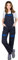 REIS CORTON-L-B Damen-Schutzlatzhosen: 100% Baumwolle, 260 g/m², Vielseitige Taschen, Anpassbare Passform, Reflektierend, Farbe: Marineblau-blau, Größe 36