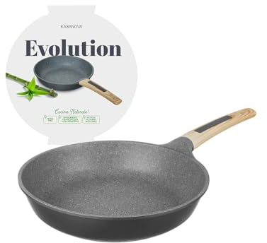 KASANOVA Poêle antiadhésive Evolution, poêle induction, poêle antiadhésive pour induction (24 cm)