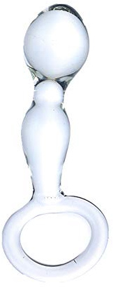 Crystal Dildo Glass Butt Plug Glass Dildo Anal Plug Anal Beads Glass Crystal Wand Anal Sex Toy (Clear)