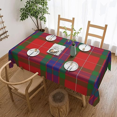 Rechteckige Tischdecke, Scottish Clan Fraser Tartan Plaid, resistente waschbare Tischdecke, dekorative Tischdecke für Esszimmer, drinnen und draußen