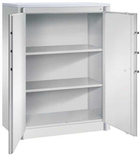 C+P | Feuerschutzschrank Certos | gemäß DIN 4102 | HxBxT 1226 x 926 x 500 mm | Korpus/Tür lichtgrau