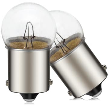 SOFOC-1156 BA15S P10W 7506 S25 Feux Clignotants Feux de Frein Feux de Recul Pour Voiture/Bateaux & Camping-Cars Ampoule G18 24V 10W Blanc Chaud 2Pcs