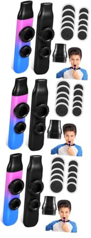 Toyvian 6sätze Kazoo Musikinstrumente Mit Ersatzmembranen Tragbare Kazoos Musikliebhaber