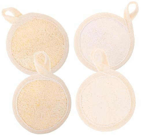 CANIGHT 4 Stück Gesichtspeeling-pads Gesichtsluffa-peeling Reinigungspads Gesicht Für Frauen