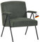 Albatros Designer Vintage Sessel Stanford, mid Century modern hochwertiger Cord Stoff Bezug in Grün, sehr bequemer Federkern, Relaxsessel Loungesessel für Wohnzimmer, Schlafzimmer