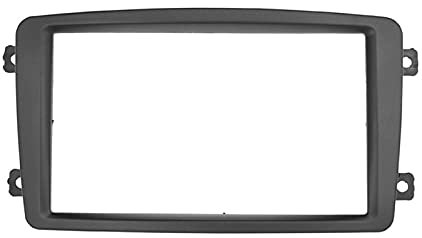 Yurefax Panel de salpicadero de Radio de Coche de Doble DIN, Marco de Placa, Marco de Placa, CD, DVD, Panel de salpicadero, for Mercedes-Benz, Clase C W203 Marco de Fascia para Radio estéreo