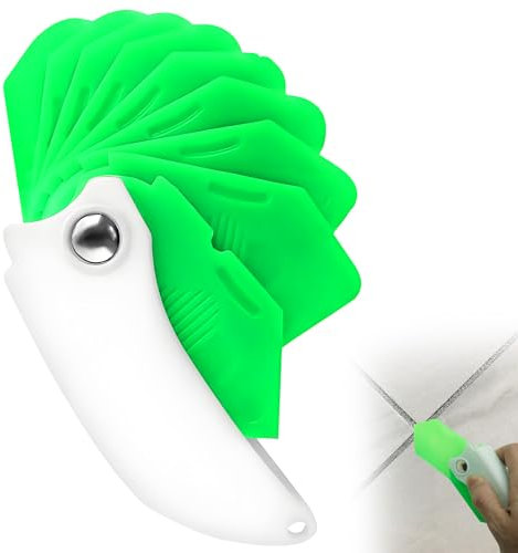 Outil de calfeutrage en silicone 9 en 1, outil de calfeutrage multifonctionnel, outil de calfeutrage portable pour joints, grattoirs d'angle, outil de retrait de calfeutrage, outil de retrait calfe