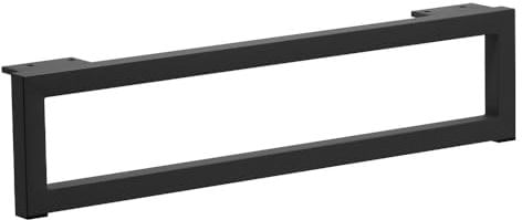 woplus 1 pied de meuble rectangulaire - Pied de meuble et de canapé - Noir mat - Hauteur : 120 mm - Largeur : 500 mm - 12 x 50 cm