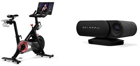 Peloton Original Bike & Guide Bundle | Indoor Cycling with 22” HD Display, Black + Strength Training System with Smart Camera, Rep Tracking & Voice-Controlled Remote, Black