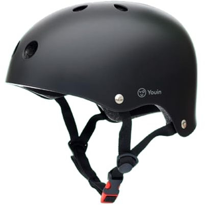Youin MA1016, Helm EN1078, leicht und bequem, verstellbar, belüftet, Größe L: 57-63 cm, für Fahrräder und Roller, modernes Design und herausnehmbares Futter