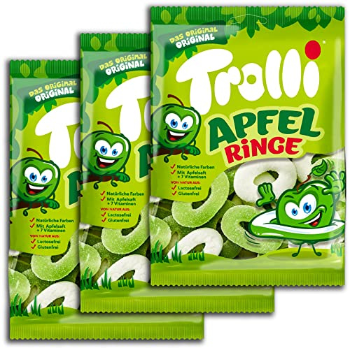 3 er Pack Trolli Apfelringe 3 x 150 g