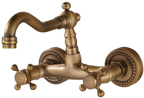 Küchenarmatur, Wandmontage, Mischbatterie, Waschbecken, Wasserhahn für Wohnmobile, Zuhause, Wäsche kurz