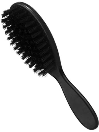 OSALADI Tragbare Bartbürste aus ABS Nylon mit Rutschfestem Griff Kompakte Stylingbürste für Männer Friseursalon Haarpflege für Zerzaustes Haar
