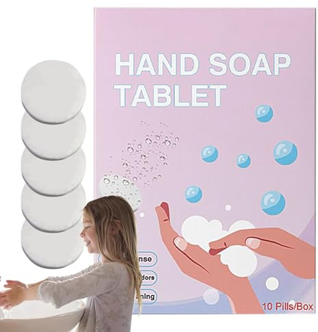 Foaming Hand Wash Tablets Soap Refill Tabs Set of 10 | Moisturizing Foaming Hand Tablets for Home