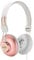 House of Marley Positive Vibration 2 Cuffie Over Ear con Microfono Incorporato, Driver da 40 mm, Cuffia Pieghevole con Lungo Cavo, Materiali Sostenibili, Rosa/Bianco