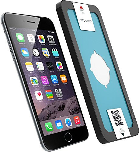 Protège-écran verre trempé ForceGlass pour iPhone 6 Plus/6S Plus et kit de pose