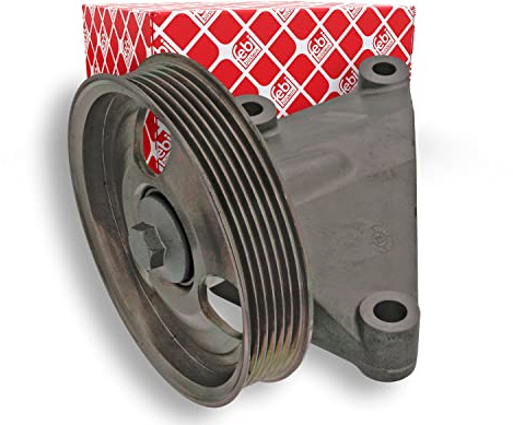 febi bilstein 100173 Umlenkrolle mit Halter, für Keilrippenriemen , 1 Stück | Kompatibel mit: CITROËN JUMPY II, JUMPY II Kasten, FIAT SCUDO Bus, SCUDO Kasten, PEUGEOT EXPERT Kasten