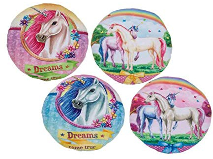 itsisa Einhorn Kissen 2er Set - Mädchen Kissen, Deko Kissen Kinderzimmer, Unicorn