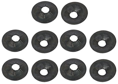 sourcing map 10 Stück Sternschloss Sicherungsscheiben 3mm x 10mm mit Innenzahn Ersatz