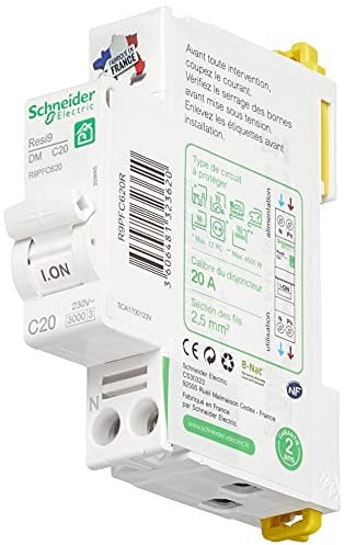 Schneider Electric R9PFC620 Disjoncteur, Blanc