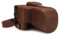 MegaGear MG1608 Ever Ready Leather Camera Case Compatible with Canon EOS 2000D (18-55mm) - Dark Brown