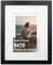 KINLINK 20x25 Bilderrahmen schwarz, Holzrahmen mit Acryl-Plexiglas für Bilder 10x15/13x18 mit Passepartout oder 20x25 ohne Passepartout, Tisch- und Wandmontage-Display