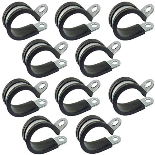 QUALITÄTS RSGU Schelle mit Schallschutzeinlage > Bandbreite 12mm bis 20mm | Durchmesser 6mm bis 35mm | mit MENGENRABATT >>> 10 Stück RSGU-Schelle 12 mm breit x Durchmesser 30 mm