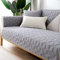 WYJHNLBEDC Sofa/Couch überzug/überwurf, Sofa überwurfdecke Baumwolle Sofabezug L Form/U Form/Ecksofa 3/2/1 Sitzer, Sofaschutz Hund Kratzschutz Katze Grau