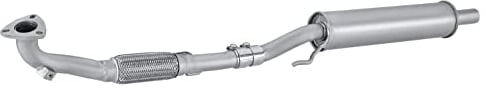 HELLA 8LB 366 022-651 Silencieux avant - Easy2Fit® Kit - avant - à deux pièces - Kit avec pièces d'assemblage - pour p.e. SKODA FABIA II