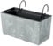 Prosperplast Urbi Case Beton Effect Balkonkasten mit Aufhängung Blumenkasten Blumentopf mit Haken Pflanzkasten (395x185x195mm, Beton)