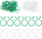 Clips für Pflanzen, 100 Stück, Clips für Garten, Weinrebe, Pflanzenhalterung, Gartenclips, Tomate für Garten, Wein, Gemüse, Krimpflanzen (2 Farben)