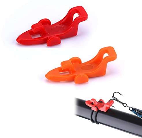 Haken Halter, Angelhaken Hauben, Angelhaken Keeper, Angelhaken Zubehör, Fisch Rod Pole Gerätzusätze, Fischköder Köderhalter, Für Angelgerät, 2 Paket