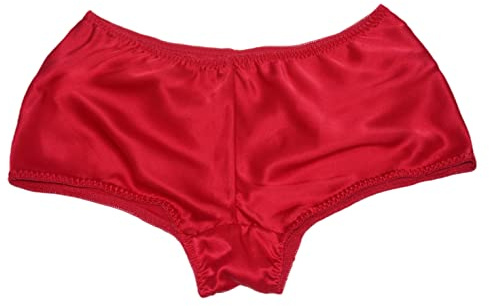 Maison Edouard Women's 100% Mulberry Silk French Knickers Classic Silk Panties Real Silk 19 Momme Traditional Underwear LS-18918(M,Red)
