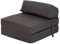 Ready Steady Bed Komfortabler Z-Fold Klappstuhl | Leichtes Futon-Sofa | Weicher, wasserabweisender Bezug | Ergonomisch gestaltete Z Bed Klappmatratze (Dunkelgrau)