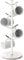 Gypie Marble Mug Tree Stand, 8 Hooks Coffee Cup Holder Storage Rack, Weighted Marble Base Stable Mug Holders for Kitchen Counter Cabinet Cafe (White)