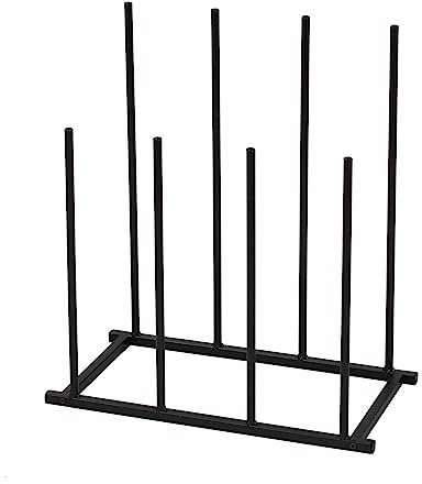 simpa Wellington Boot Rack - Black Metal Design Holds 4 Pairs - Suitable for Indoor and Outdoor Use.
